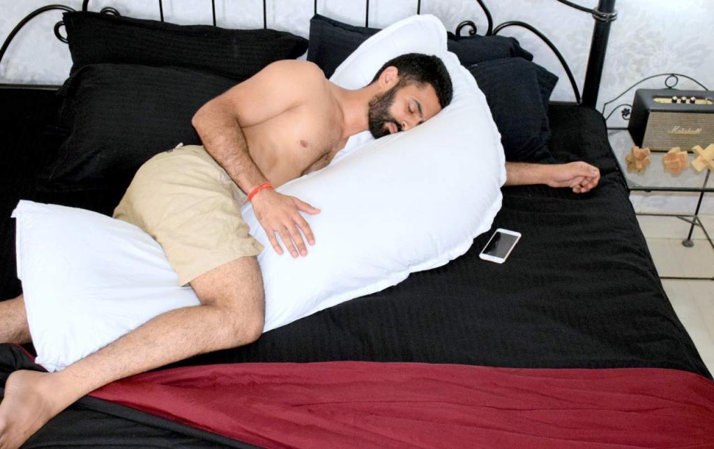 Buy N.A.P. L-Shape Body Pillow |Sleeping Pillow |Cuddle Pillow |Large Pillow |Big Pillow(100% Cotton) Online at Low Prices in India - Amazon.in