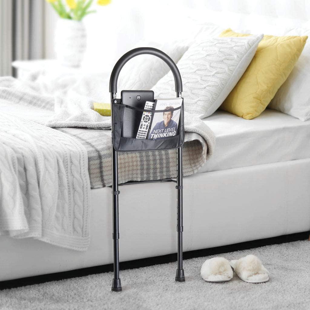 Buy Bed Assist Rail with Adjustable Heights - Bed Assist bar with Storage Pocket - Bed Rails for Seniors with Hand Assistant bar - Easy to get in or Out of Bed