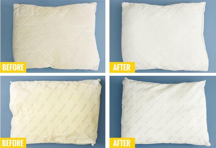 How To Wash And Whiten Your Old, Yellowed Pillows