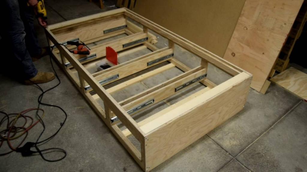 How to make a twin bed with drawers by DIY with Chris - YouTube