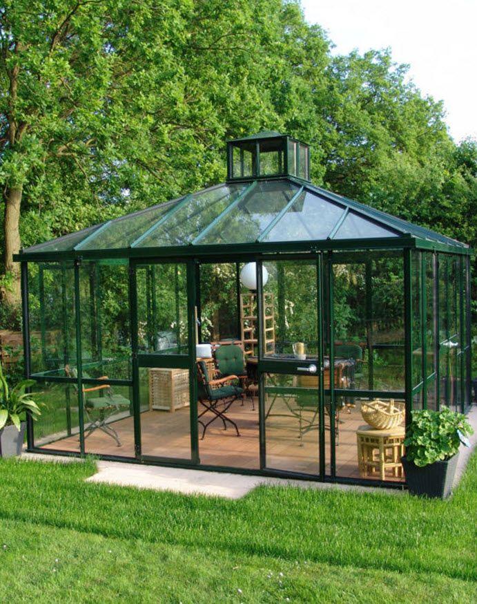 From Germany's top greenhouse producer comes this fabulous multi purpose outdoor room. Whether it's an… | Best greenhouse, Greenhouse plans, Victorian greenhouses