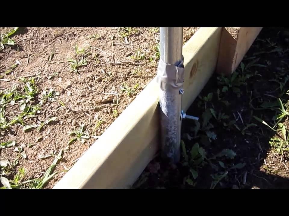 Greenhouse Construction, Part 2. Baseboards and anchors. - YouTube