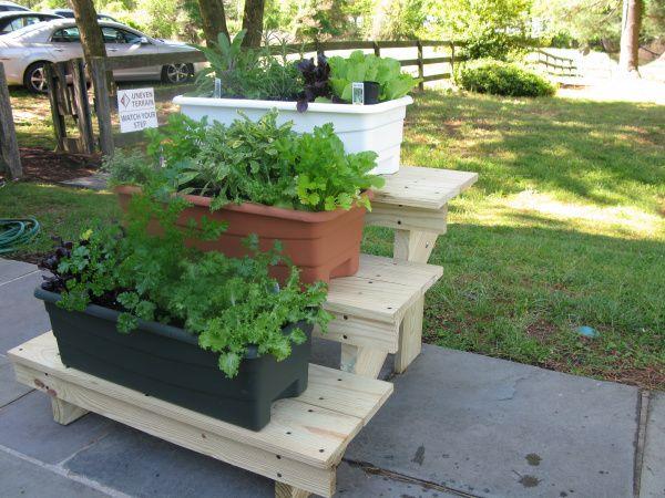 Transforming a Patio – An Outdoor Living Space That Looks Like Home | Tiered garden boxes, Garden boxes, Tiered garden