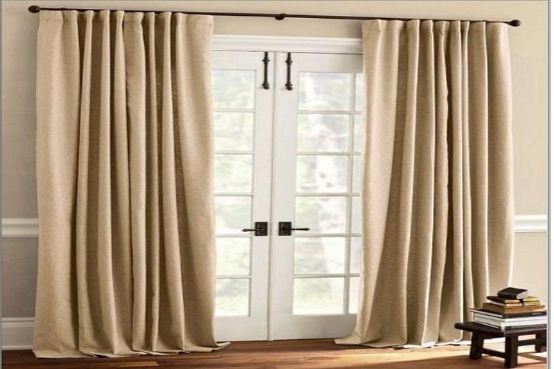7 Simple Steps on How to Hang Curtains on French Doors - Krostrade