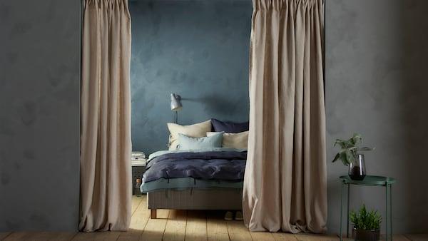 How to use curtains to divide your space - IKEA