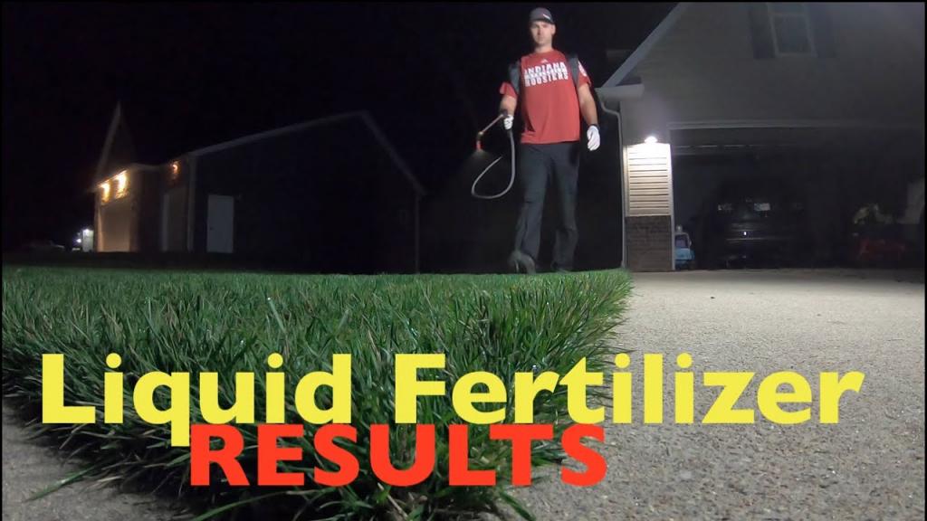 Applying Liquid Fertilizer // First MOW AND THROW of 2020 - YouTube