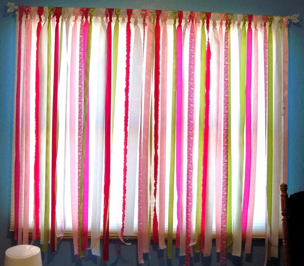 Are these "curtains" cute or what?!? - My Scrapbooking Blog | Curtains, Ribbon curtain, Diy curtains