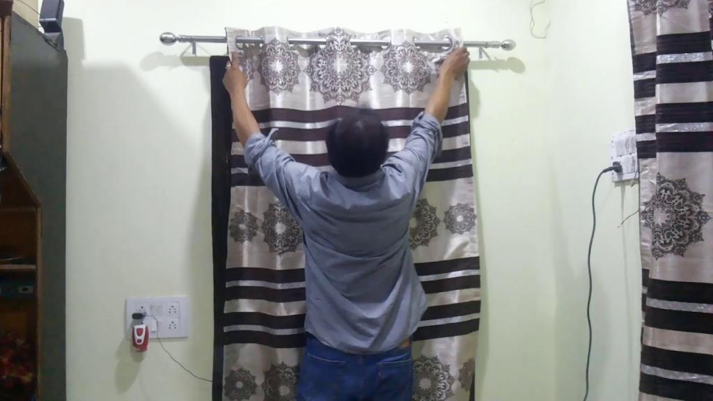 HOW TO FIX CURTAIN RODS & BRACKETS AT HOMEHow-To Hang a Curtain Rod by eesha media - YouTube