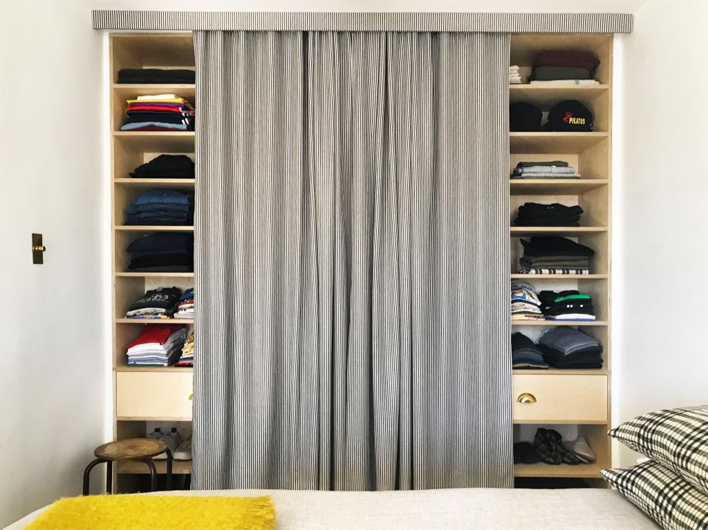 Ditch Your Closet Doors for a Tailored Curtain | Architectural Digest