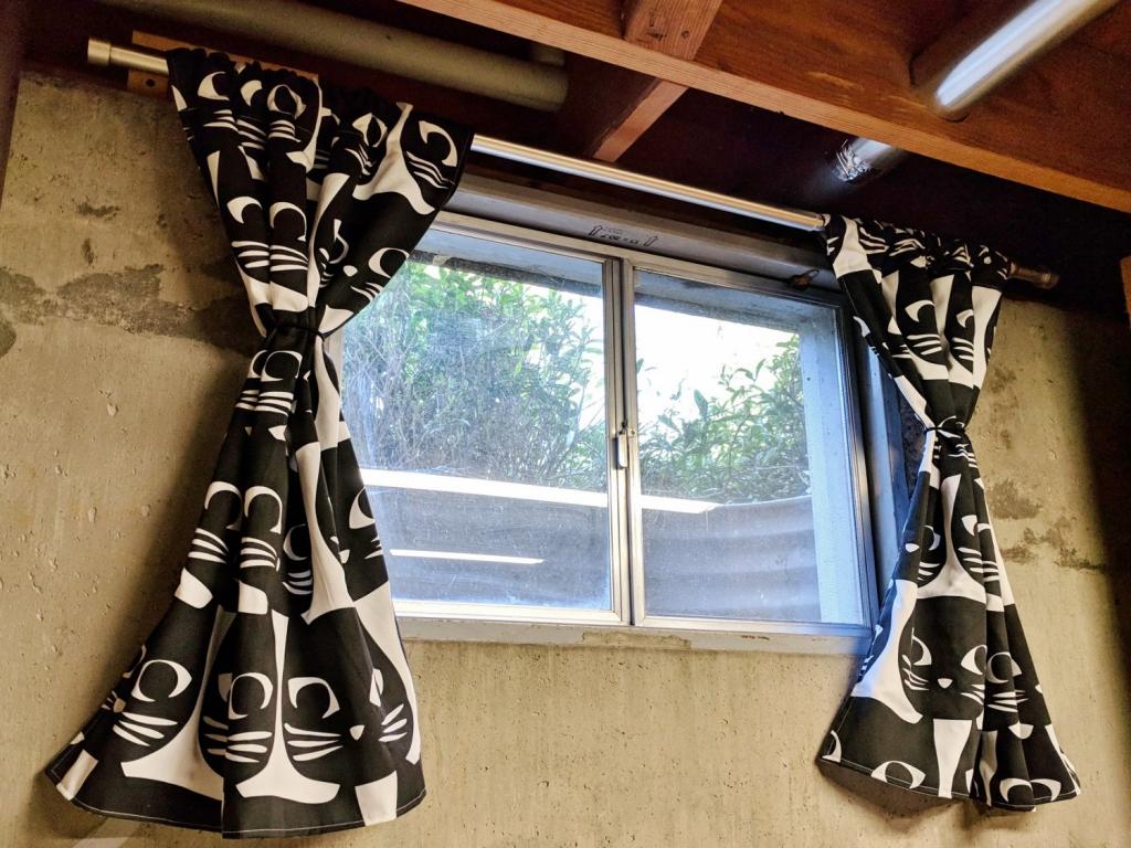 How to Hang Curtains in a Tricky Basement Window