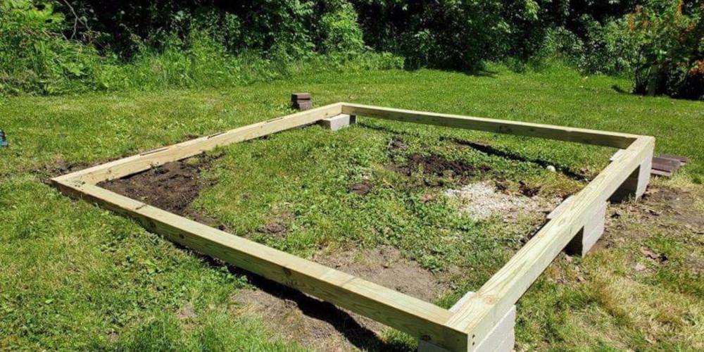 How to Build a Shed Base on Uneven Ground - The Hip Horticulturist | Tiger Sheds