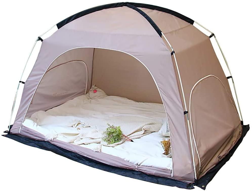 Amazon.com: Likary Queen Size Bed Tent, Indoor Privacy Tent, Portable Pop Up Outdoor Tent, Cozy Sleep in Drafty Indoor Privacy Tent on Bed Dream Tent Keep Warm Play Tent for Adults and