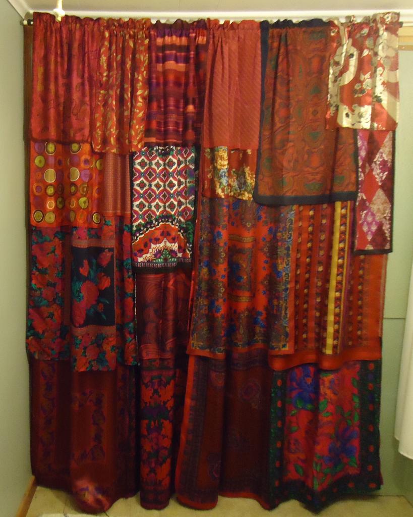 Shades of Burgundy Red Gypsy Boho Curtains 84 | Etsy Australia