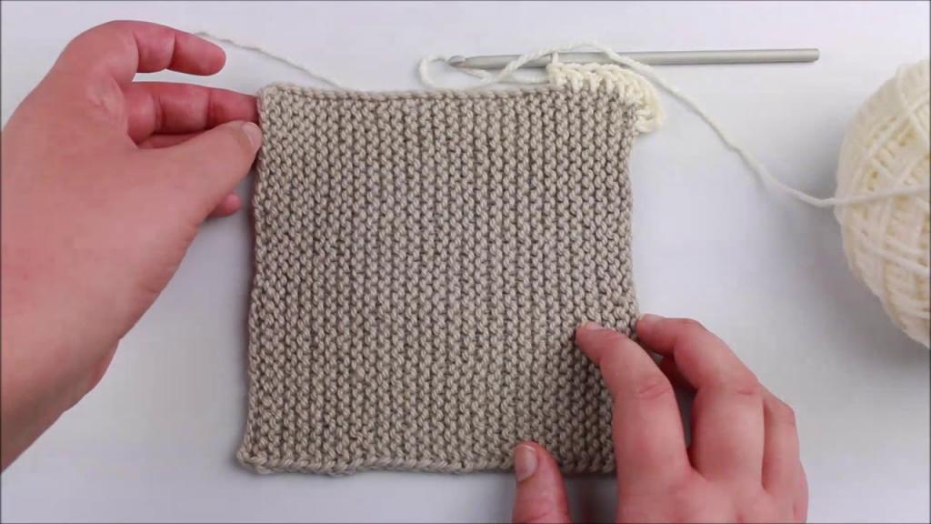 Adding a Crochet Border to Knitting - YouTube