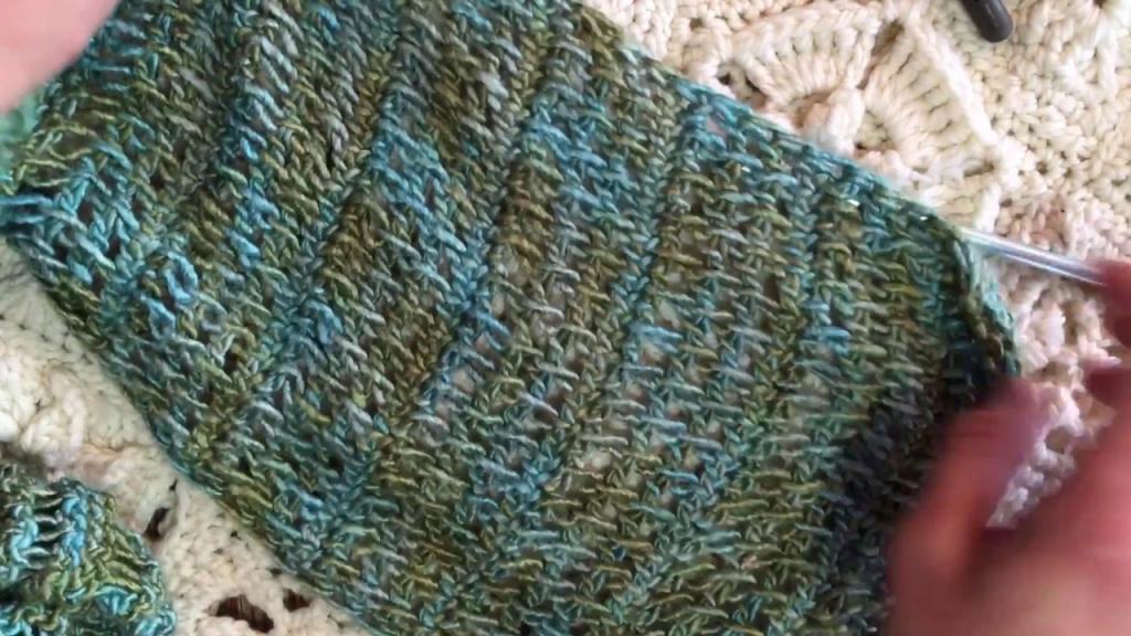 Tunisian Crochet and Tell: It has drape! - YouTube