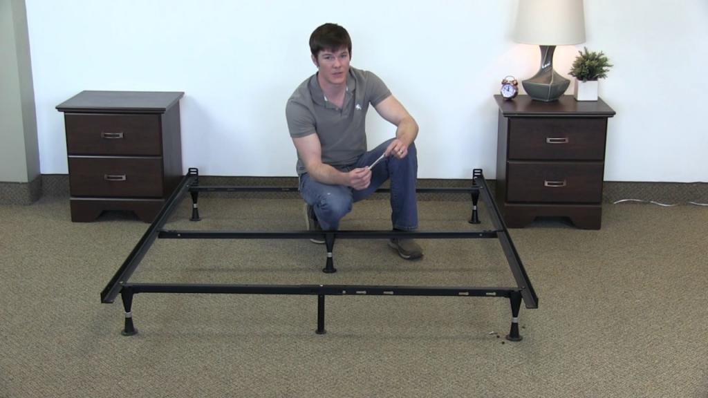 How to Assemble a Queen Bed Frame (Steel Malouf Frame) - YouTube