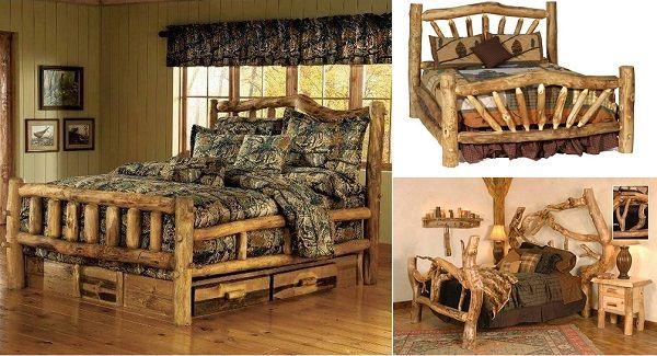 How to Build a Log Bed – Tutorial | Декор спальни, Деревенская мебель, Украшения для спальни своими руками