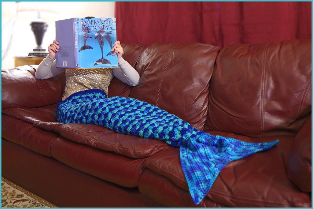 Crochet Tutorial: Mermaid Tail Afghan Pattern—3 Sizes (Small: Child, Medium: Teen, Large: Adult) - YARNutopia by Nadia Fuad YARNutopia by Nadia Fuad
