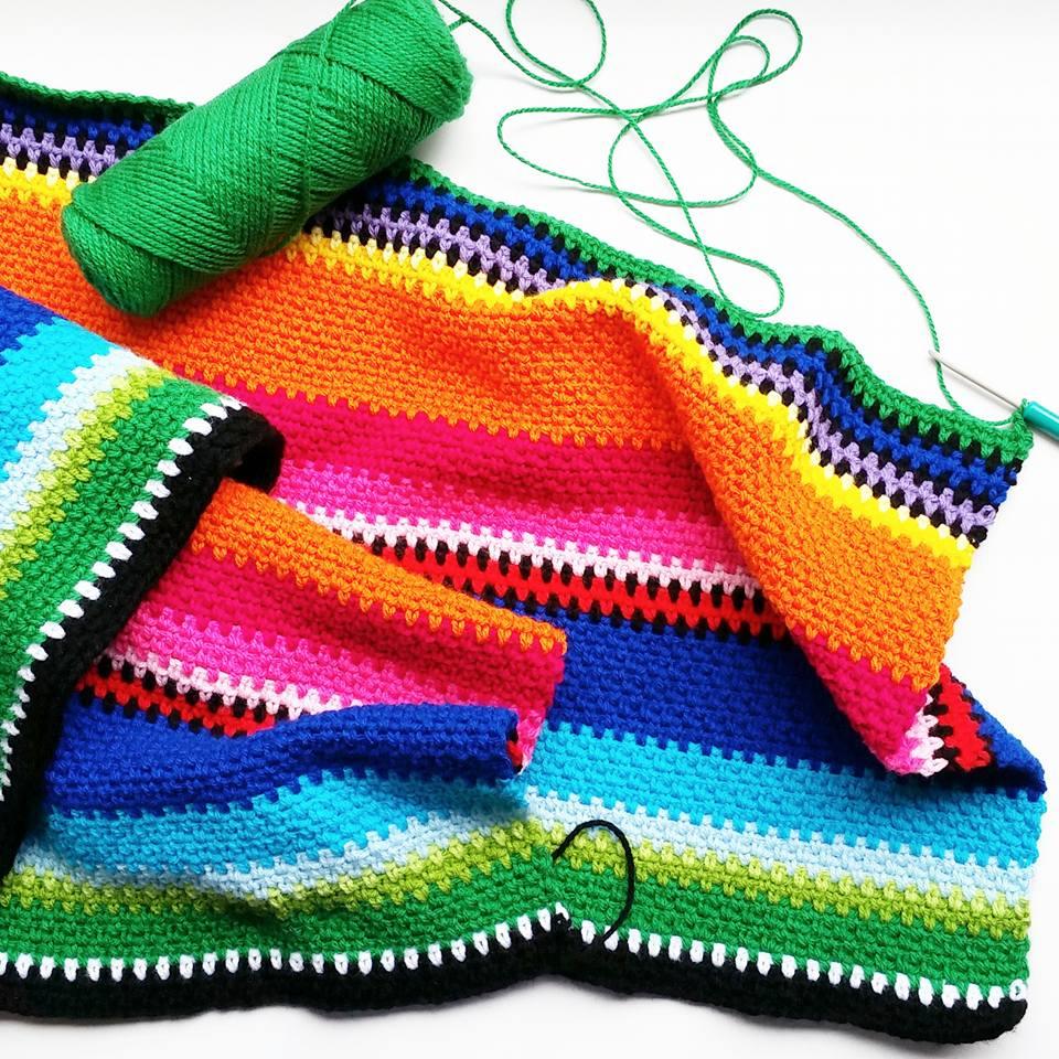 The Loopy Stitch Mexican Inspired Crochet Blanket | The Loopy Stitch