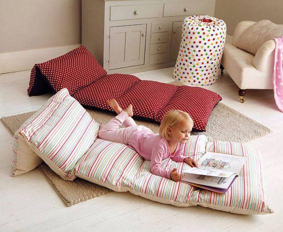 How to Make a Pillow Bed for Your Kids | Half Pint Peeps