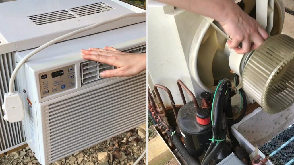 How To Remove Front Cover of A GE Air Conditioner - HVACseer.com