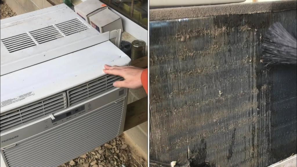 DEEP CLEANING” window air-conditioning unit (frigidaire ge lg) - YouTube