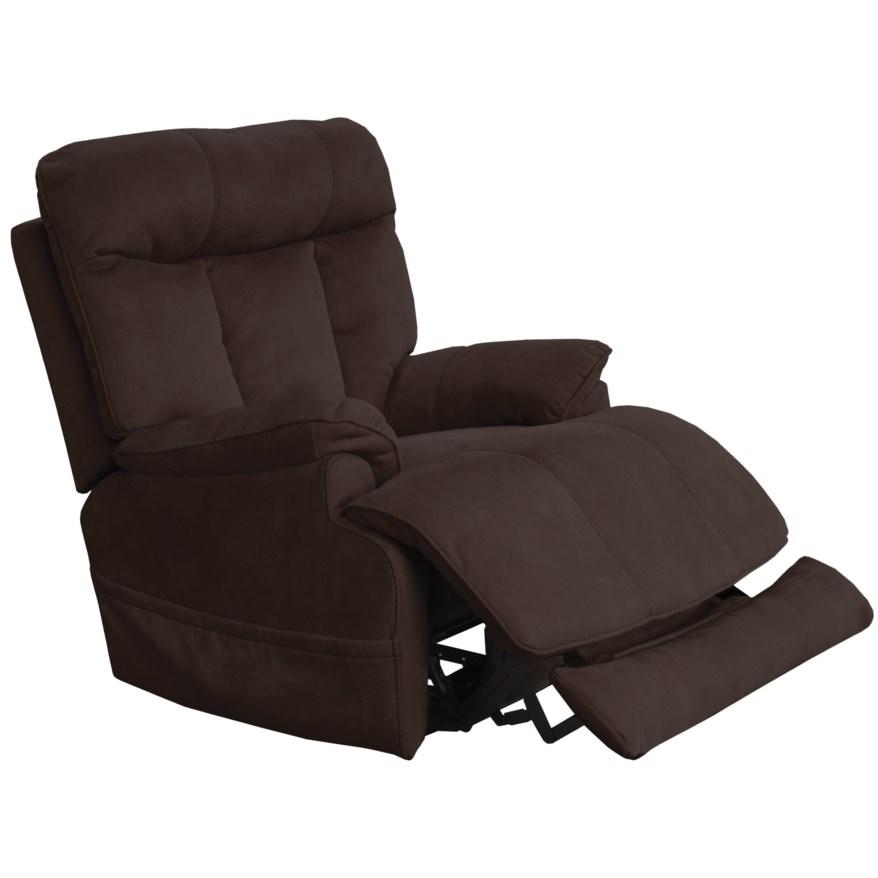 Catnapper Anders Casual Power Lay Flat Recliner with Power Headrest and Lumbar | Virginia Furniture Market | Recliners