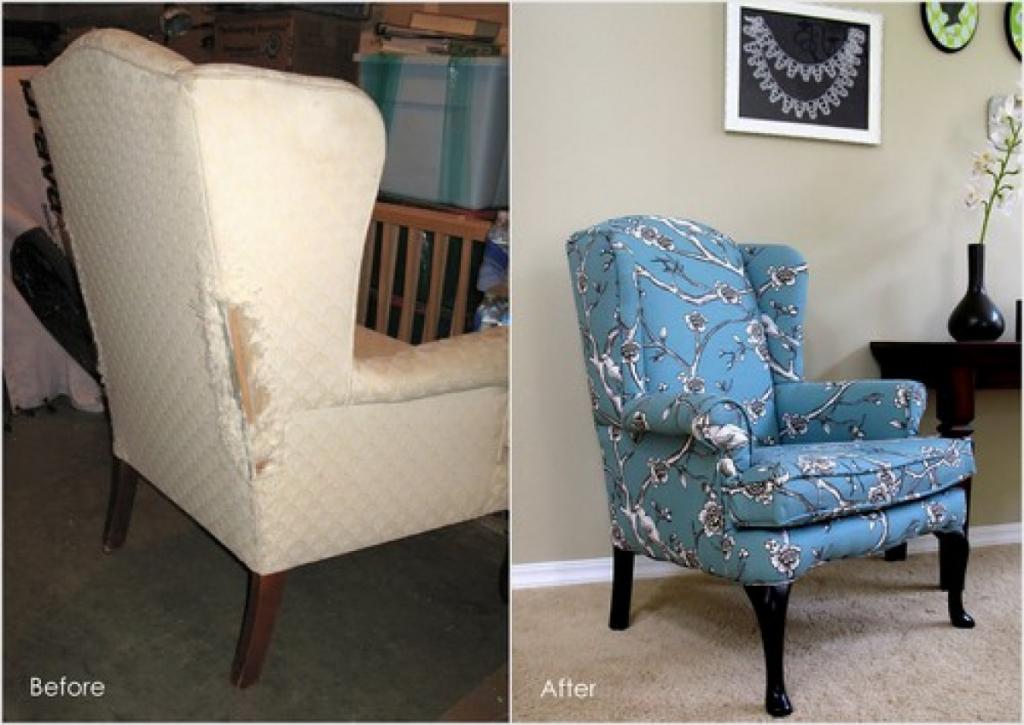 How to Reupholster a Wingback Chair