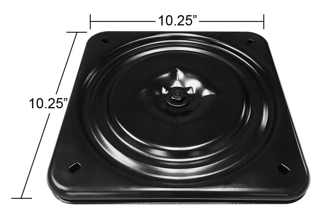 Replacement Furniture Swivel Plate for Chair or Lounger - 10.25" Square Ball Bearing