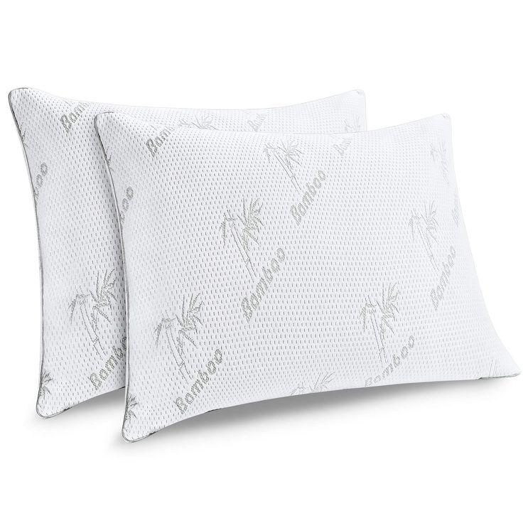 Enjoy Life Bamboo Pillow Protectors with YKK Zipper, Quilted Pillow Covers,Super Soft,Natural Hypoallergenic -Set of 2,King Size in 2022 | Quilted pillow covers, Bamboo pillow, Quilted pillow