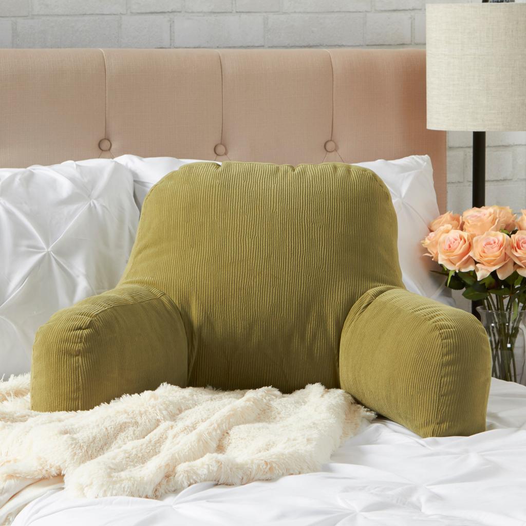 Olive Green Corduroy Microfiber Omaha Bed Rest Pillow - Walmart.com