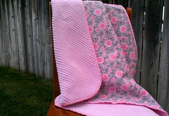 How to Sew a Faux Chenille Baby Blanket - Sisters, What!