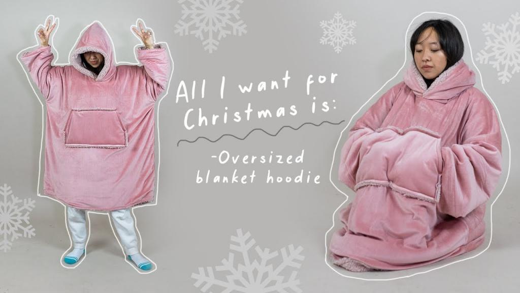 Make an oversized "blanket" hoodie with me | Great holiday gift idea! - YouTube