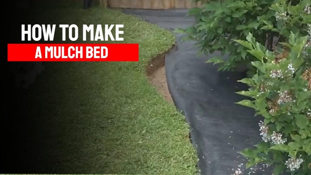 How to make a mulch bed - YouTube
