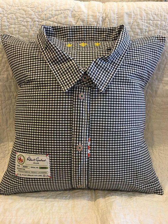 Memory Pillow Made From Shirt Pillows Made From Loved Ones - Etsy