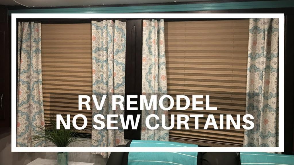 RV Remodel: Easy No Sew Curtains Tutorial - YouTube