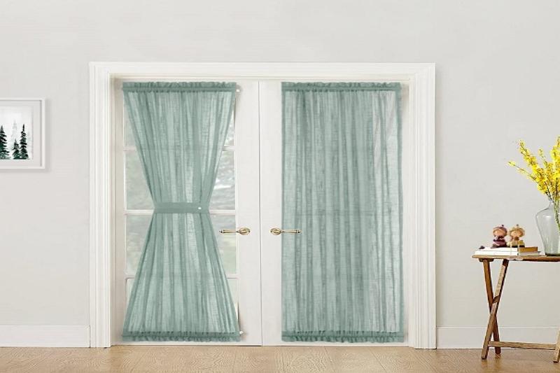 How to Make Sheer Curtains For French Doors - Krostrade