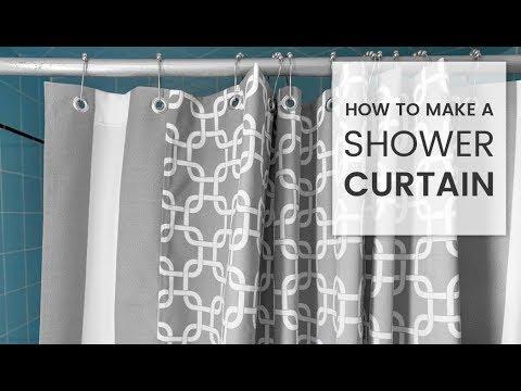 How to Make a Shower Curtain - YouTube