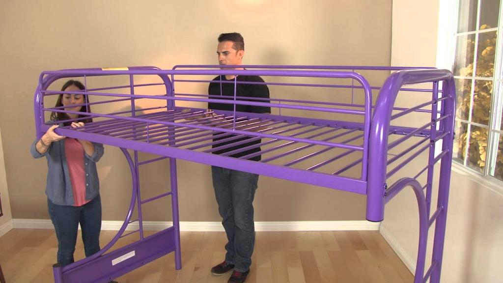 Eclipse Twin Full Futon Bunk Bed Assembly Video - YouTube