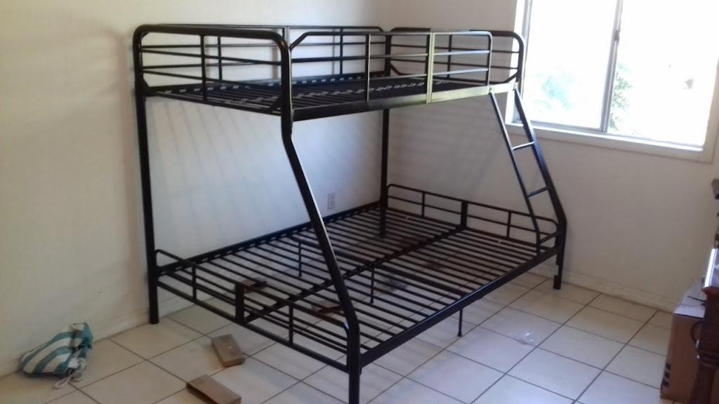 twin over full bunk bed assembly full instructions - YouTube