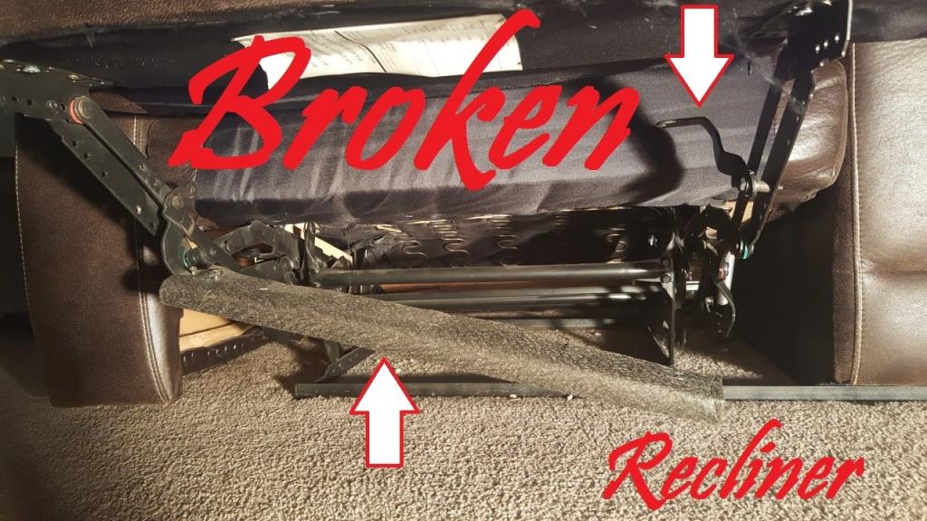How to Fix a Couch Recliner Broken Support DIY Video!!! - YouTube