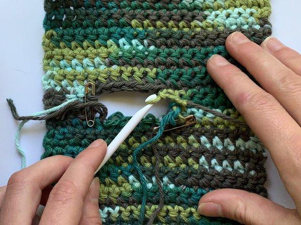 How to repair a hole in a crochet dishcloth - iFixit Repair Guide