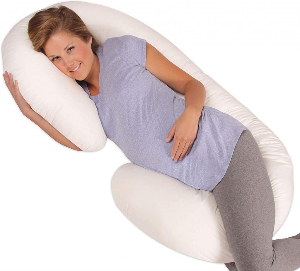 Amazon.com: Leachco Snoogle Original Maternity/Pregnancy Total Body Pillow, Ivory 60 Inch : Baby