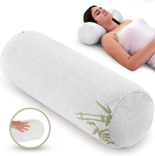 Neck Roll Pillow Cylinder Round Cushion Bolster Support for Sleeping Memory Foam and Bamboo Cover - Breathable, Hypoallergenic and Comfortable - China Neck Roll Memory Foam Pillow and Memory Foam Pillow price |