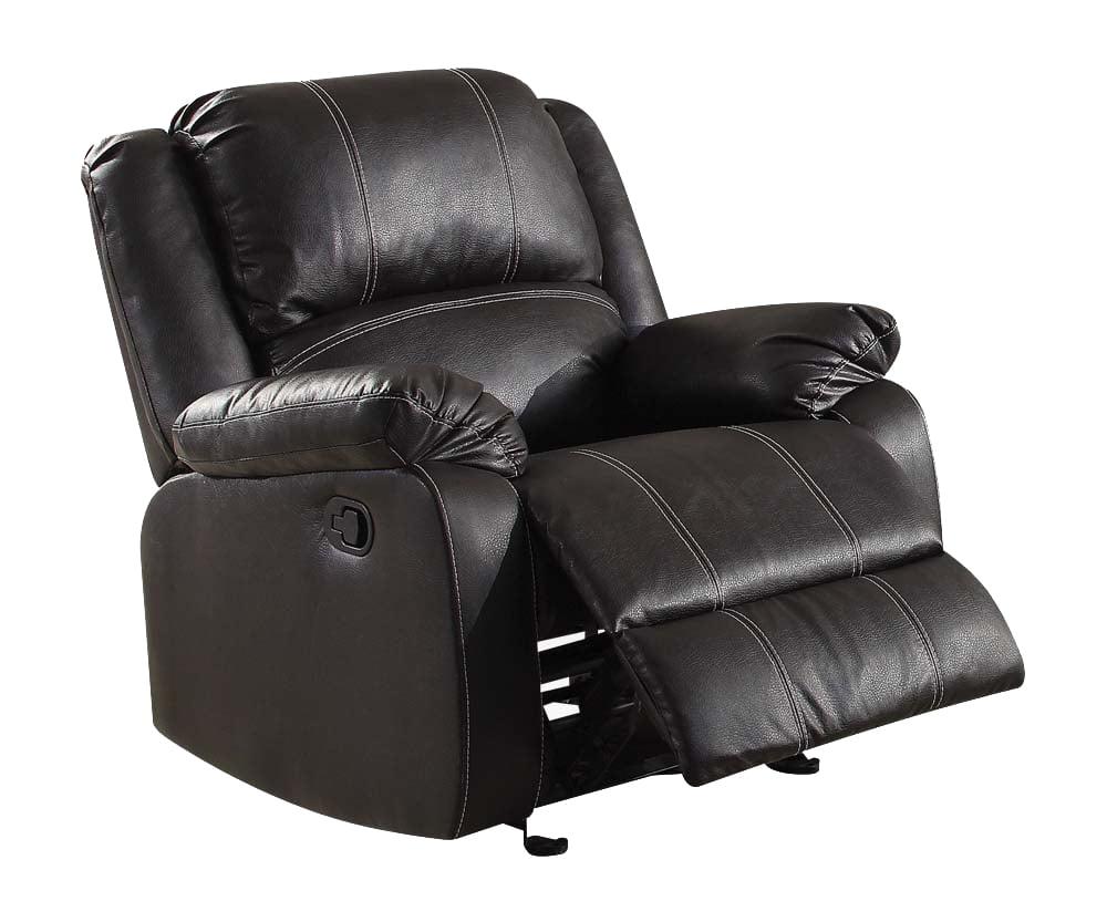 BELLEZE Faux Leather and Swivel Glider Recliner Living Room Chair, Caramel - Walmart.com
