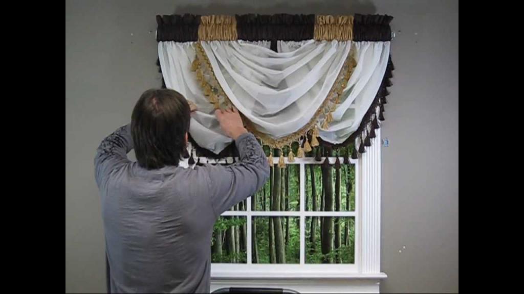 Waterfall Valance - How to Hang - YouTube