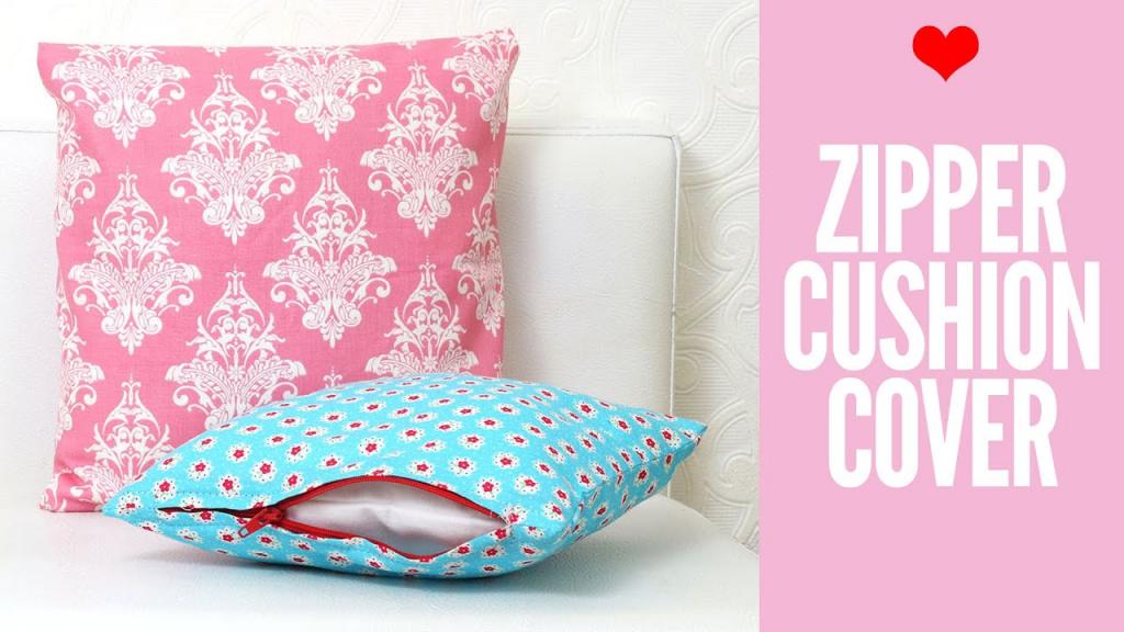 Zippered Cushion Covers for Beginners | Easy Tutorial - YouTube