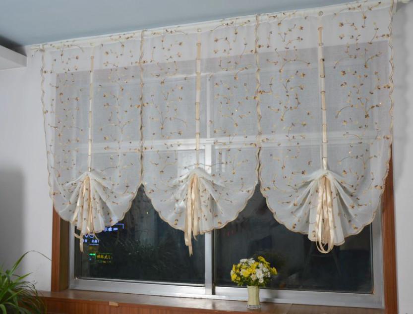 Beautiful Babysbreath Fresh Yellow Flower Balloon Curtain Rome Curtains for Living Room Home Textile New Design Embroidery|curtains for|curtains for living roomcurtain design - AliExpress
