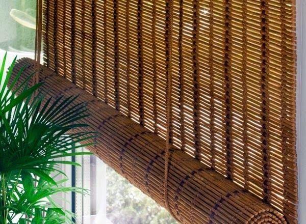 Bamboo curtains for window coverings in interior living room | Bamboo curtains, Outdoor bamboo curtains, Curtains