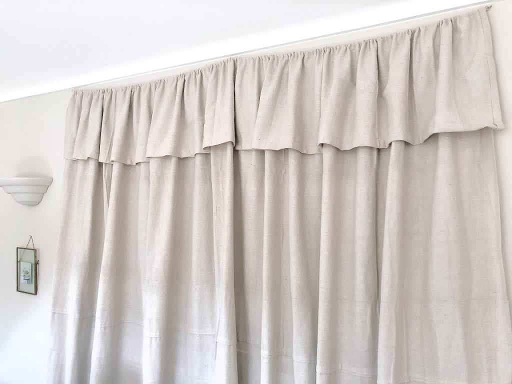 How to Make Farmhouse Inspired Curtains Using A Drop Cloth - Makyla Creates